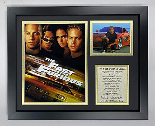 Legends Never Die The Fast and The Furious Movie Sammlerstück | Gerahmte Fotocollage Wandkunst Dekor – 30,5 x 38,1 cm, Modell: 16376U