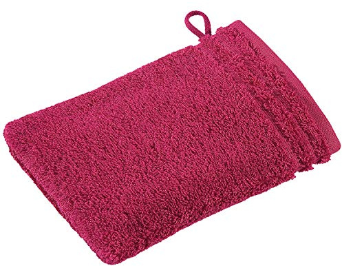 Vossen Calypso Feeling Waschhandschuh 22 x 16 cm Cranberry
