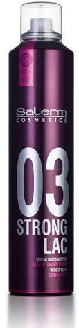 SALERM - Laca de Pelo Profesional - Pro Line Strong Hair Spray 03-405 ml - Fijación Fuerte - Secado Ultrarrápido - Efecto Antihumedad y Antiencrespamiento - Protector del Color - con Filtro UV