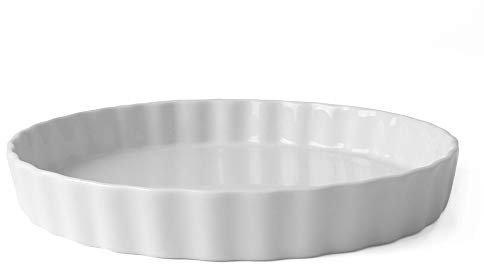 Holst Porzellan Quicheform/Tortelett & Tarteform 28 cm rund, Porzellan, weiß, 27.8 cm, TO 174