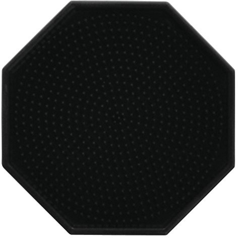 HUBERT Beverage Drip Tray Octagonal Black Silicone - 4Dia