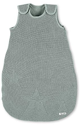 Sterntaler Strick-Schlafsack für Kleinkinder, Reißverschluss, Größe: 70, Hellgrün