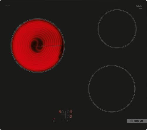 Bosch PKM61RAA8F - Série 2 - Plaque électrique - 3 Feux - 60 cm - Puissance 5400 W - Noir