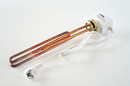 THERMIS TRG05 Heizelement mit Regelung zum Erhitzen von Wasser und ähnlichen Flüssigkeiten G6/4 Heizpatrone 3000W/3KW/ 1x230V