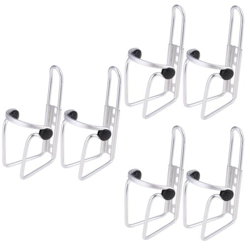 BESPORTBLE 3 Sätze Käfighalter Für Fahrrad- -wasserflaschenhalter Legierungsmaterial Starker Harter Tragbarer Speicher Silber 2 Stück * 3