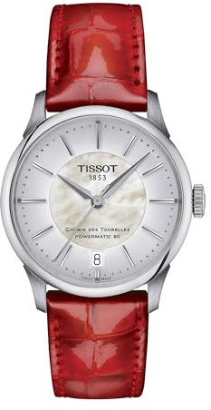 Tissot Damen Analog Automatik Armbanduhr T-Classic Chemin des Tourelles Powermatic 80 Swiss Made