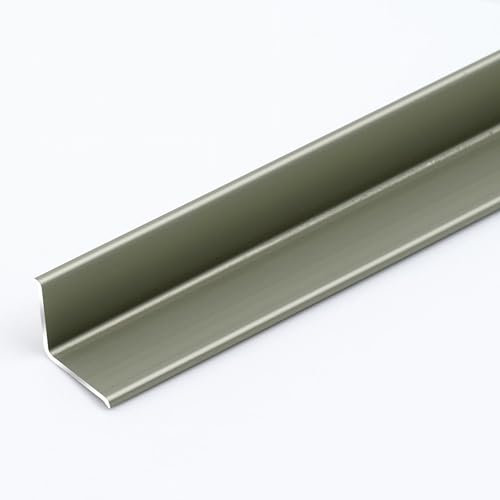 Raouoae Dekorative Eckleiste Selbstklebend Eckschienen Kantenschutz Länge 90cm/3 Stück Sockelleisten Aluminiumlegierung Wandleisten Perfekt Für Stilvolle Wohnzimmer(Champagne,10x10mm)