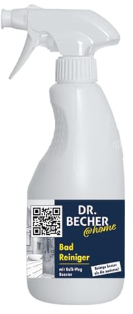 DR.BECHER @home Bad Reiniger - Entfernt Kalk- und Wasserflecken, Seifen- und Schmutzreste mit Abperl-Effekt - Perfekt für Armaturen, Wannen, Waschbecken, Kacheln und Wände 3x 500ml