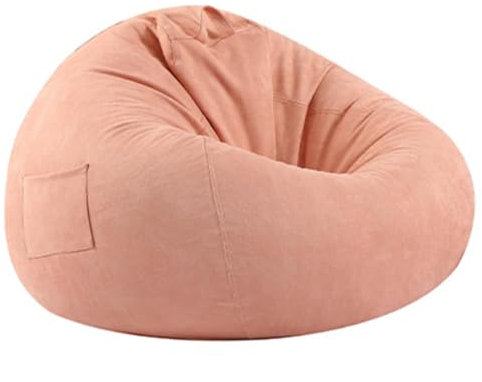 Waschbarer Sitzsackbezug (ohne Füllung) | Bezug für Lazy-Sofa aus Micro-Wildleder | Sitzsackbezug für Erwachsene | Sitzsackbezug für Chaiselongue | Aufbewahrung für Stofftiere,B-90 * 100cm