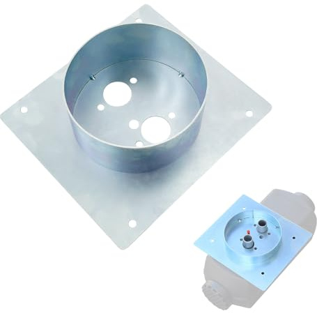 60mm Stainless Diesel Heater Mount – for Eberspacher/Webasto | Stainless steel 60mm deep high diesel heater turret plate RV/motorhome ready Pre-drilled mounting plate accessories