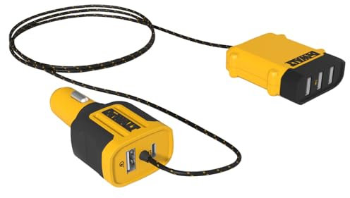 DEWALT FRONT & BACK SEAT MOBILE USB PD CHARGER