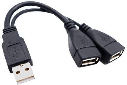 USB Splitter 2 Ingressi 1 Uscita | Cavo Ad Alta Velocità Con Adattatore Maschio e Femmina | Di Estensione