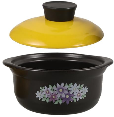 Amosfun Olla De Barro Cazuela De Sopa Estofado Multifuncional Diseño Suave Cocción Segura