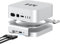 Akkyajaure 40Gbps SSD Enclosure & Hub for Mac Mini M4/M4 Pro, Full Aluminum Docking Station with M.2 40Gbps SSD Enclosure (NVMe PCle), 3x USB 2.0, 3.5mm Audio, USB4 Host