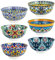 HENXFEN LEAD Cuencos de porcelana para cereales, sopa, helado y postre, etc. Coloridos, 6 unidades, estilo bohemio