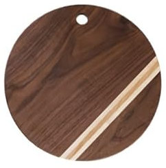 HADECOLL Holzschneidebretter Für Die Küche, Gemüse, Obst, Fleisch, Brot, Rollplatte, rutschfest, Loch Zum Aufhängen, Hackblöcke, Geschenk, Einfach, Holz, 34,3 X 23,1 cm, Holz, 28,9 cm