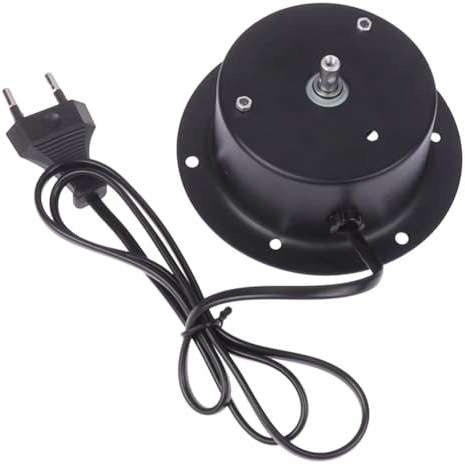 Cpolebev Rotationsmotor mit 1,5 Min und Stecker zum Aufhängen Von Glasspiegel-Diskokugeln, DJ-KTV-Partylichtern, EU-Stecker