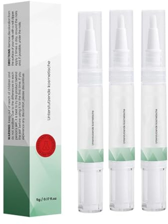 Nägelpflege Stift, Nägel-Gesundheit Stift 5 g, Routine Pen Für Fingernägel & Fußnägel, Enthält natürliche Inhaltsstoffe Wie Süßmandelöl, Mit Teebaumöl, Vitamin E & Aloe Vera (3)