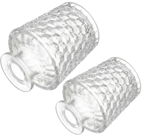 Zerodeko 2 Botellas de Vidrio Difusores de Fragancia Recargables de 100ml y 150ml Diseño Único para Aromaterapia y Decoración Elegante