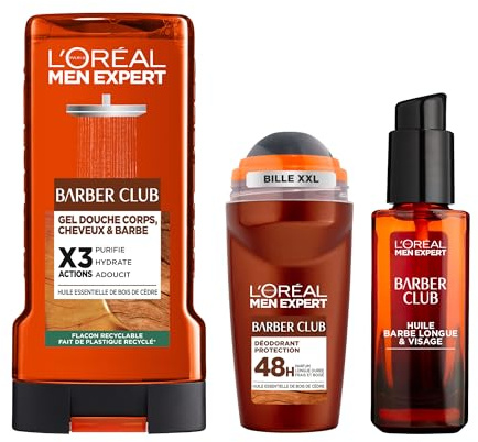 L'Oréal Paris Men Expert Barber Club Kit Soin Barbe 30ml 300ml 50ml