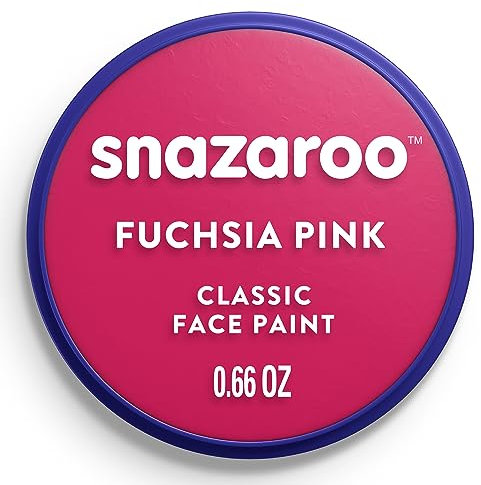 Snazaroo Classic Face and Body Paint for Kids and Adults, Fuchsia Pink Colour, Water Based, Easily Washable, Non-Toxic, Makeup, Body Painting for Parties, for Ages 3+