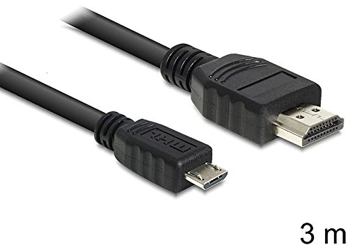 DeLOCK 83296 cavo e adattatore video 3 m Micro-USB HDMI Nero