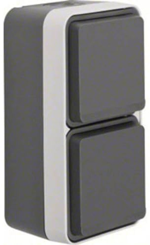 Hager BERKER Berk AP-Steckdose SCHUKO 47703525 2fach