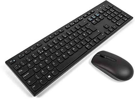 Dell KM636 - Keyboard and Mouse Set - Wireless - QWERTY - UK - Black - for Latitude 33XX 2-in-1, Precision Mobile Workstation 5750, 77XX, Vostro 35XX, 36XX