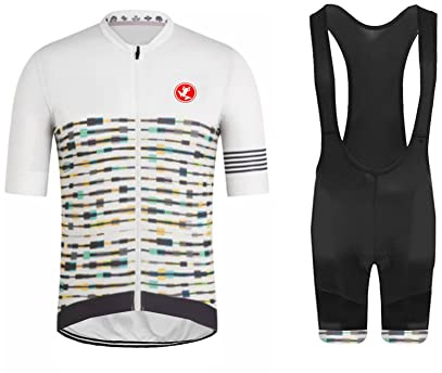 UGLY FROG Designs Radtrikot Herren Fahrradbekleidung Set Outdoor Sports Kurzarm Fahrradbekleidung + Radfahren Latzhose Shorts im Sommer