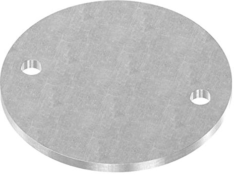 Fenau | Plaque d'ancrage | Ø 120x6 mm | Acier (bruts) à souder/avec trous percés pour montage au mur ou au sol