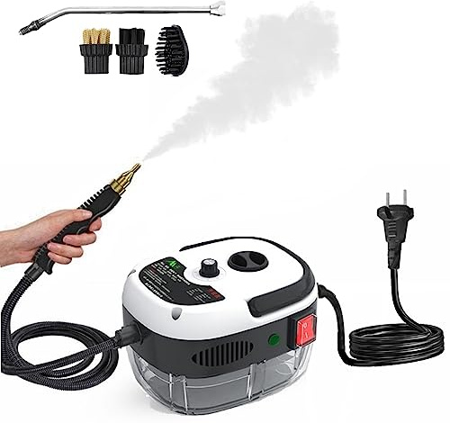 Kavolet 2500 W Pulitore a Vapore Portatile, Macchina per la Pulizia a Vapore pressurizzata ad Alta Temperatura con testine, Rimuovere Macchie per mobili da Cucina Bagno Auto