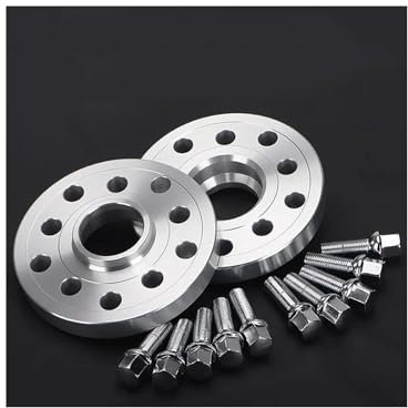 JUNOOS Für A3 A4 A6 S6 RS4 S8 TT 90 200 5000Turbo Für Quattro 2 Stück 12/15/20mm Spurverbreiterung PCD 5x100/5x112 CB 57,1mm Auto Zubehör(2PCS 20MM)