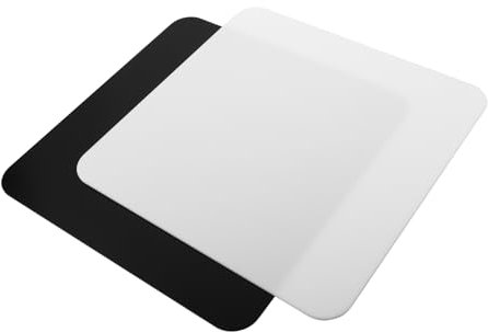 BCOATH 2stücke Reflektierende Fotohintergrundplatte Set Schwarz Und Weiß Für Produktfotografie Für Nahaufnahmen Und Gleichmäßige Lichtverteilung