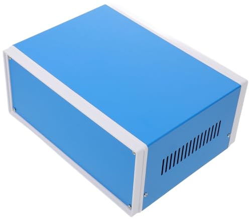 HOMSFOU Caja De Conexiones MetáLica Azul Para Proyectos EléCtricos ProteccióN Eficaz Para Equipos DiseñO Funcional Y Duradero 110 * 250 * 190Mm