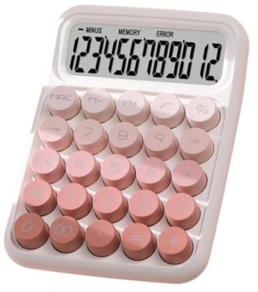 Calculadora mecánica, calculadora para | Calculadora de teclado de botones grandes Calculadora de escritorio Linda Calculadora | Calculadora portátil, calculadora mecánica de escritorio para y