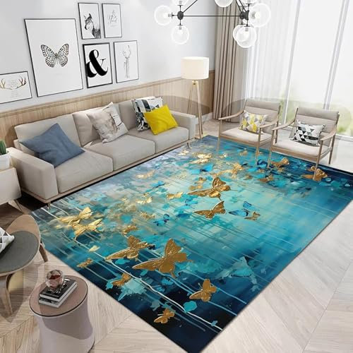 Fantasy-Schmetterling Teppich Kinderteppich Wohnzimmerteppich Schlafzimmerteppich 3D-Gedruckter Superweicher Flanellteppich 80 X 160 cm -Polyester-Soft-Touch,Leicht Zu Reinigen-7731613303