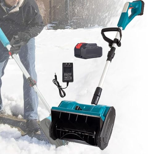 Cashwise Pala quitanieves inalámbrica, quitanieves eléctrica Plegable, quitanieves a batería con Placa direccional y Mango Frontal Ajustable, Herramienta de Limpieza de Nieve para el hogar,1Battery