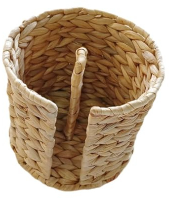 Baoblaze Cestino di Carta igienica in Tessuto, organizzatore di conservazione della Carta igienica, portarotolo della Carta igienica Rustico Indipendente