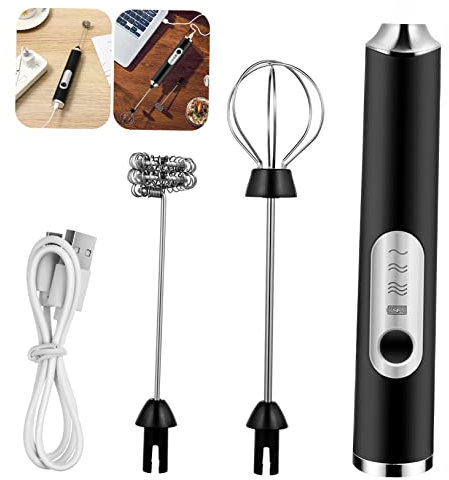FONDOTIN Espumador De Leche Eléctrico Automático Mezclador De Batidor De Huevos Portátil Para Café Batidor De Leche Espuma Eléctrico Silencioso Para Uso Doméstico