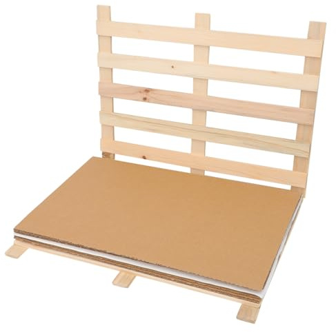 MAGICLULU Pinzas de Madera para Plantas Soporte para Especímenes con Papel Absorbente Equipo de Laboratorio para Fabricación de Herbarios Grande
