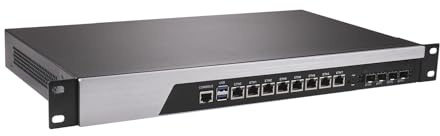 1U Firewall Appliance, PFSense, OPNsense, VPN, Network Rackmount, I7 9700, RS46, 8 x 2.5GbE 226-V, 4 x SFP+ 10Gbe XL710, Console, VGA, SIM Slot, 32G RAM, 128G SSD