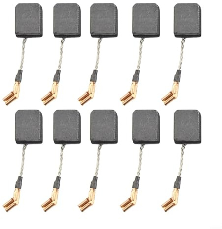 Spazzole in carbonio per smerigliatrice angolare DW N421362/DWE4217/DWE4238, accessori di ricambio, confezione da 10, materiale in rame duraturo (10 pezzi)
