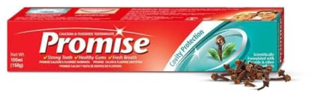 Dabur Promise - Dentifricio ai chiodi di garofano, 100 ml, per gengive sane e denti forti, arricchito con olio di chiodi di garofano, potente cura dentale