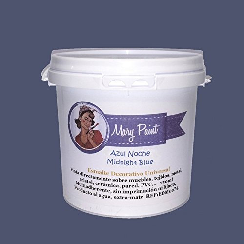 Mary Paint | Pintura para muebles efecto Chalk Paint, Azul Noche - 750ml