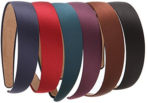 Loneedy, rutschfester Haarreif für Frauen, Breite: 2,5 cm, 6 Stück