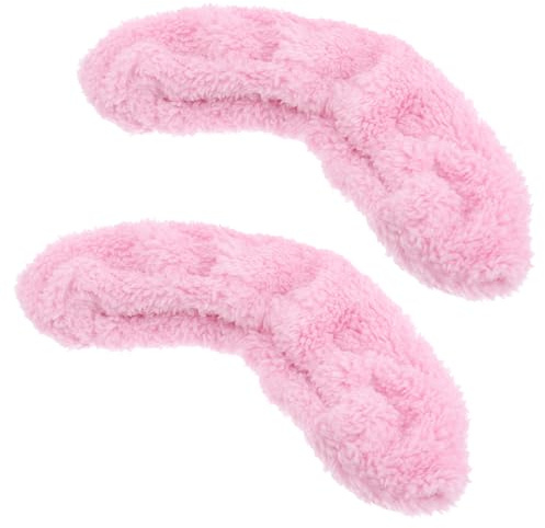 IMIKEYA 1 Pair Skate Covers Soft Plush Ice Skate Covers Pink Ice Skate Protector for Hockey Skates Figure Skates Ice Skates, Extra Large-26x6.5cm