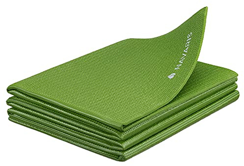 Navaris Esterilla de Yoga Antideslizante - Colchoneta de Gimnasia Plegable - 173 x 61 x 0.4 CM - Alfombra de Entrenamiento Deportes Gimnasia Pilates