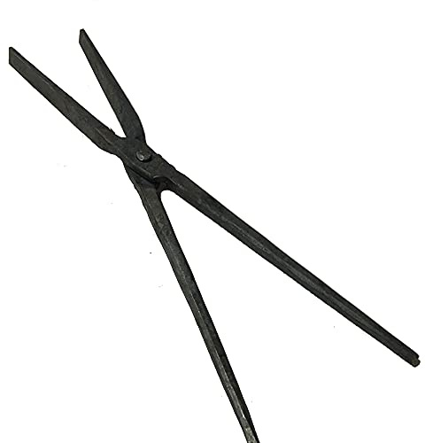 Tenaza de forja Pinzas de herrero de punta plana para Blacksmith Forge Tenaza de forja 420mm de longitud se puede calentar Herrero Ingeniero