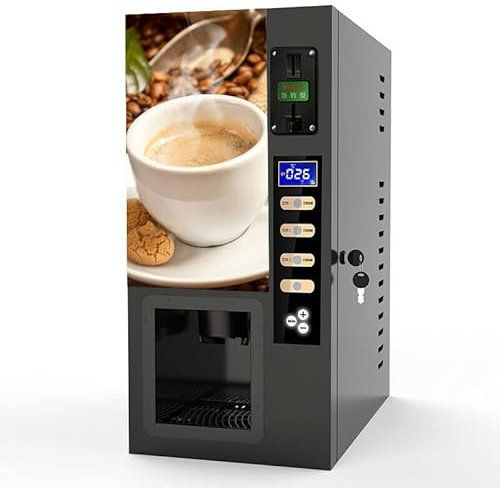 Commercial Automatic Coin 3 Flavor Hot Instant Tea Coffee Vending Machine NEW