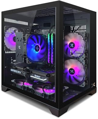 INFOMAX | PC Gamer, Ordinateur de Bureau Gaming - Processeur AMD Ryzen 5 4500 • NVIDIA RTX 4060 8 GO • RAM 16 GO • SSD 500 Go • BOÎTIER ARGB Aquarius • W11